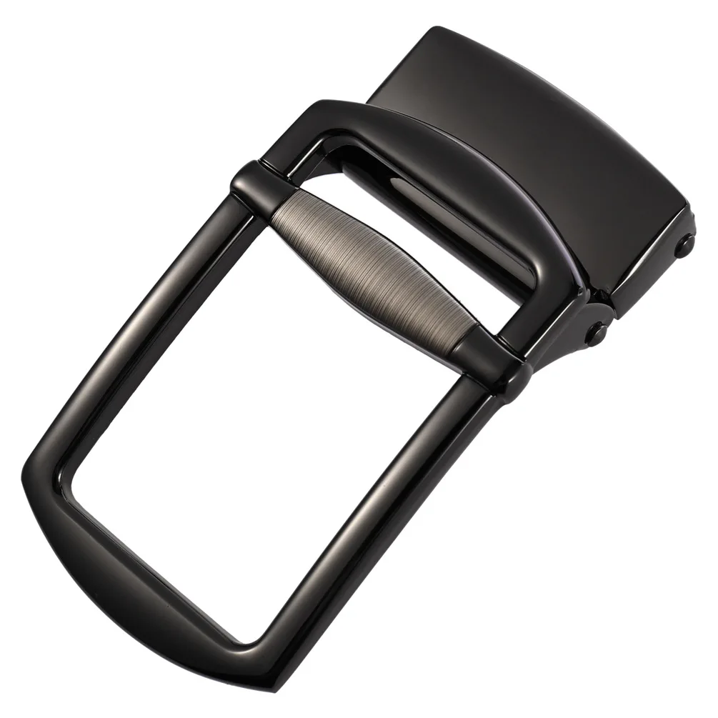 Hebilla de aleación clásica hueca para hombre, accesorios informales para cinturón de negocios, hebilla de moda ovalada de 3,5 cm