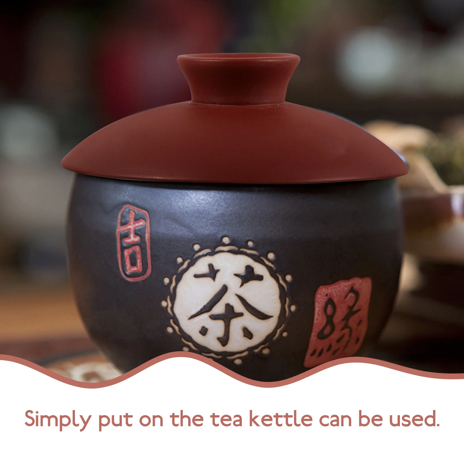 

Replacement Teacup Lid Purple Sand Pottery Tea Pot Lid for Home Party Camping Use Easy to Clean Wear Resistant Decorative Teapot