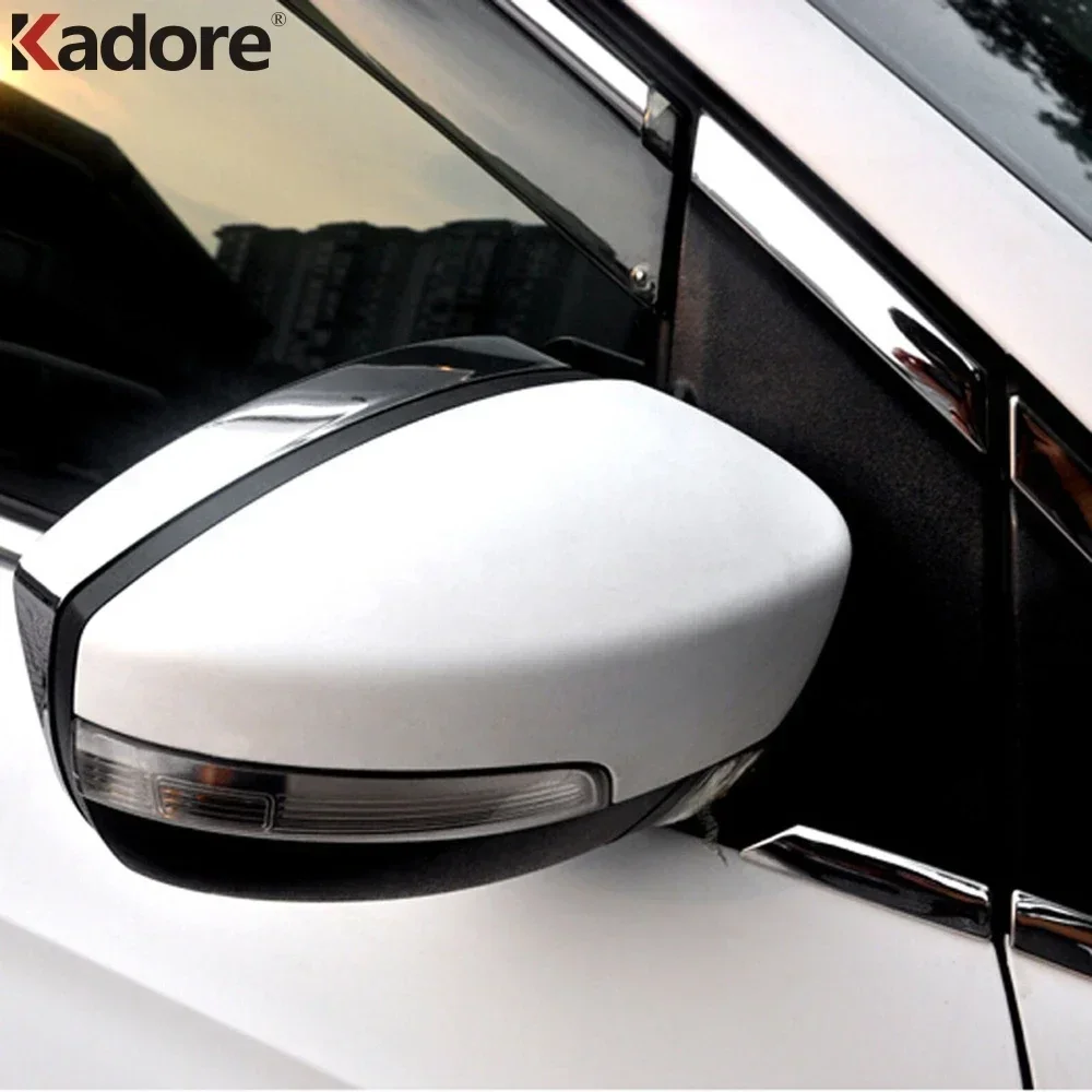 Rearview Mirror Rain Shade Visor Cover Chrome For Ford Kuga Escape 2013 2014 2015 Mirrors Eyebrow Trim Accessories Sticker