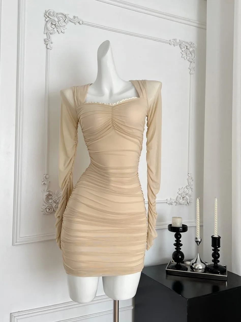 

Pure Desire Женская юбка Dr Sexy Spicy Girl с квадратным воротником для похудения Me Wrap Body ort Юбка Long Sve из полиэфирного волокна