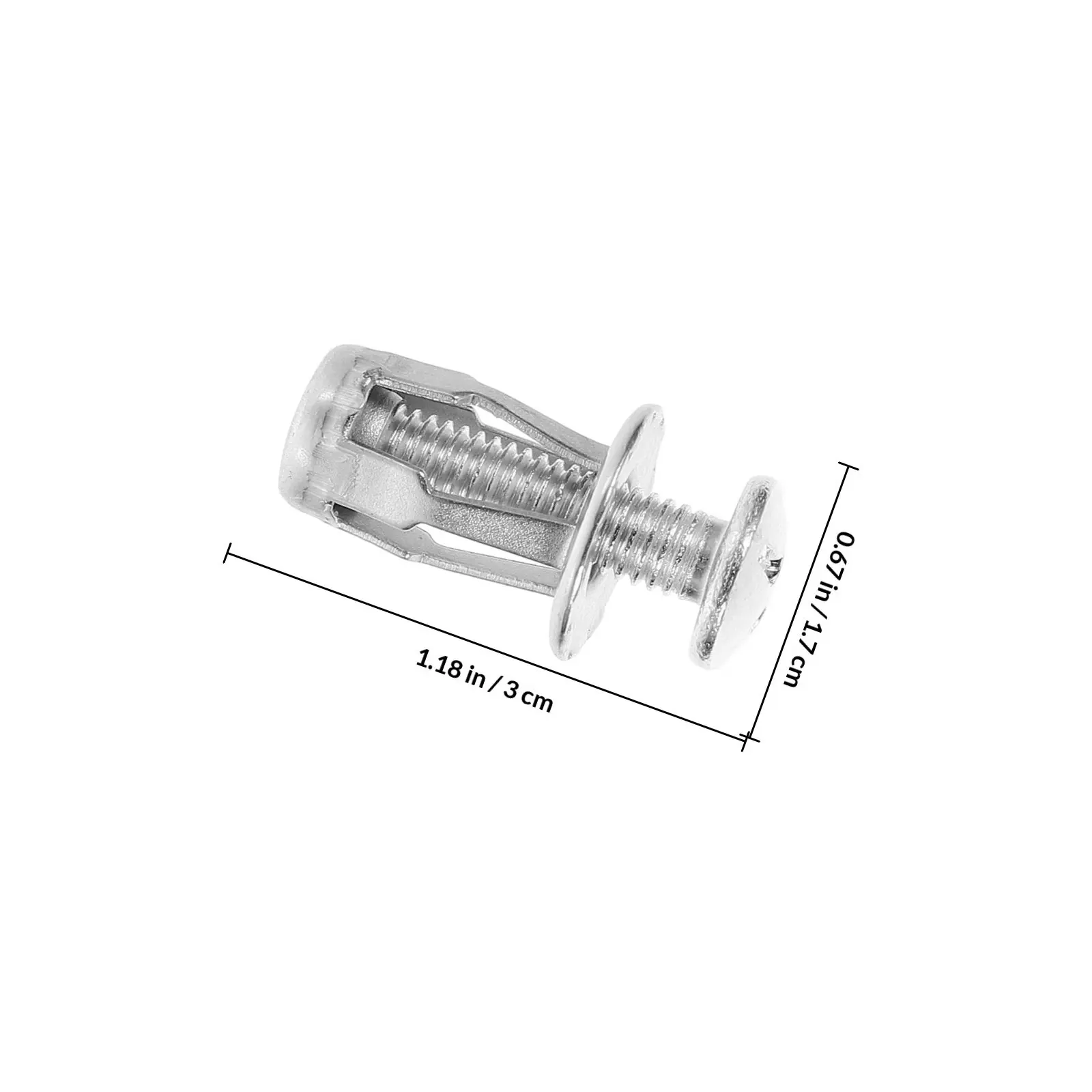 20Pcs Hollow Metal Petal Nut Expansion Screws Stainless Steel Hollow Door Anchors Lightweight Wall Anchors for Secure Mounting