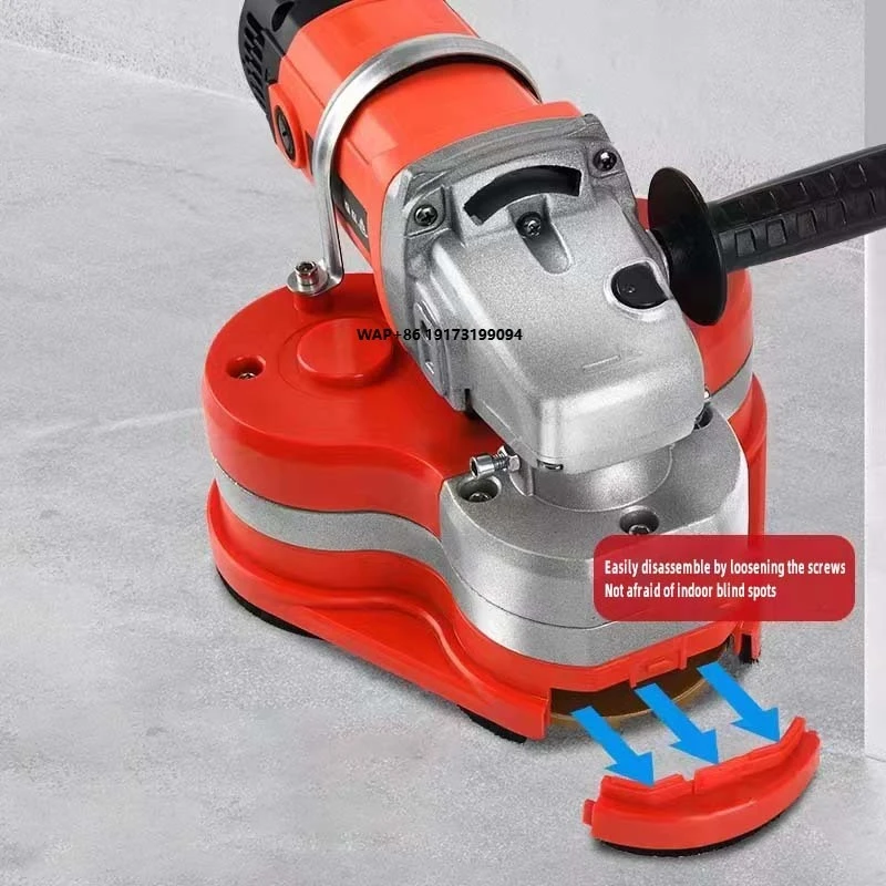 Handheld Mini Grinder Machine Concrete Wall Floor Renovation Angle Grinder Dust Vacuum DIY Industrial OEM/ODM Everjade EJ-FG3