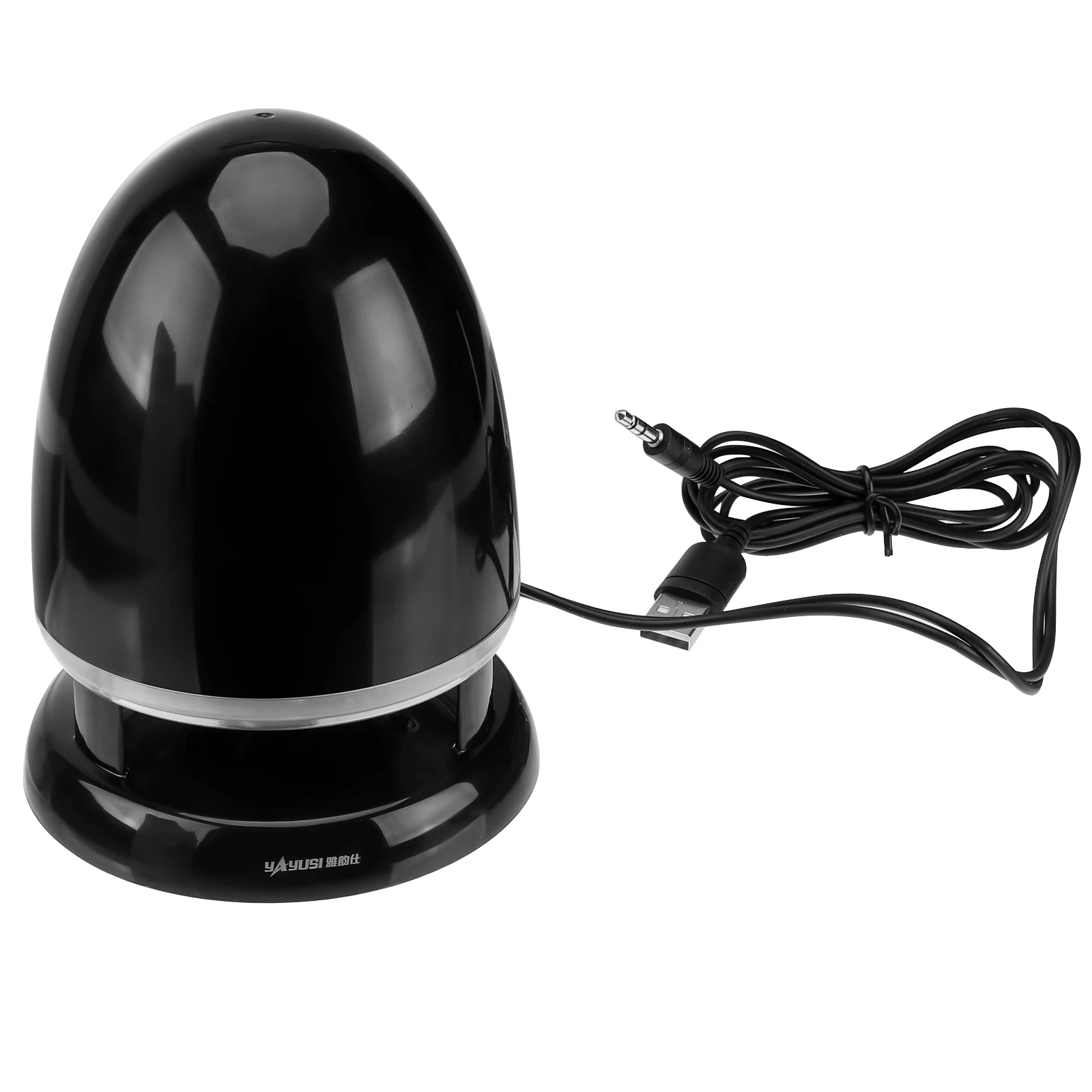 

Multimedia Mini Speaker with Dynamic Colorful LED Lighting High-Quality ABS Material Nonslip Design Volume Control Desktop