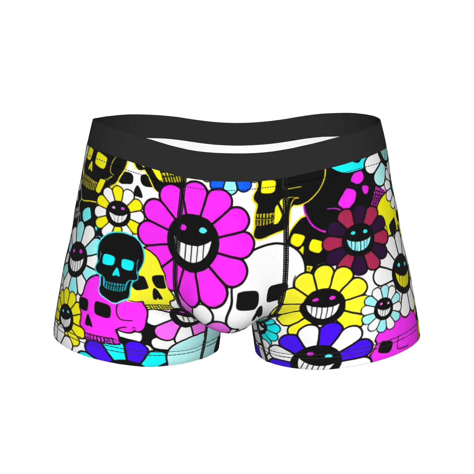 

Sunflower Artwork Shorts Briefs Underwear High Quality Males Funny Boxershorts Design Plus Size Panties