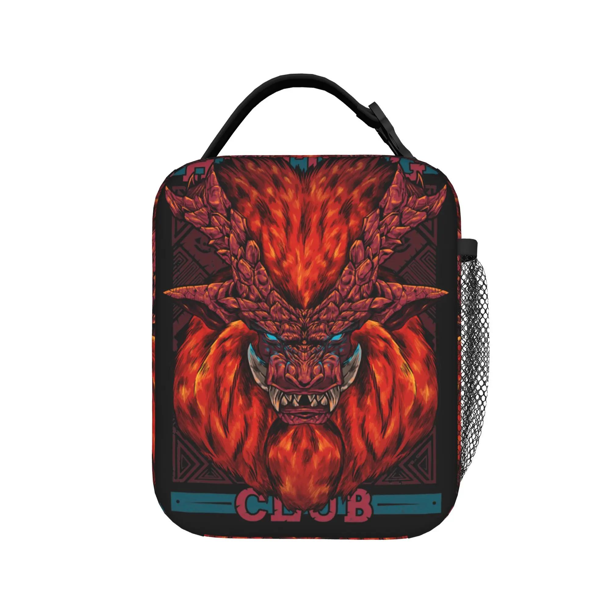 Monster Hunter Hunting Club Teostra Insulated Lunch Bag   Lunch Container Thermal Bag Lunch Box Tote Office  Travel Girl Boy