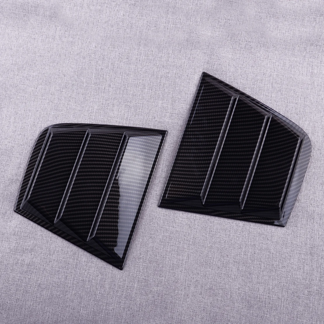 2pcs Carbon Fiber Texture Side Window Louver Scoop Cover Vent Sun Shade fit for Dodge Charger 2011 2012 2013 2014 2015-2021