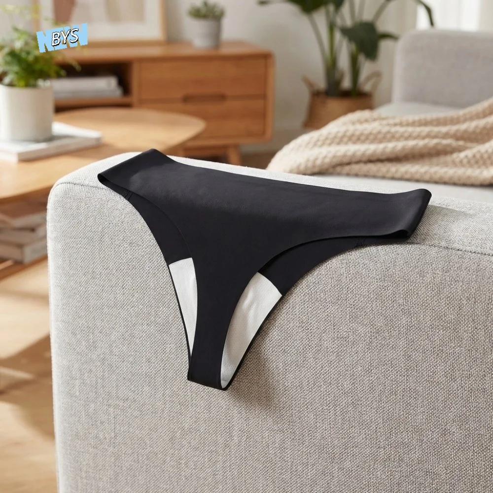 

Traceless Anti-embarrassment Briefs T-back Crotch Cotton Sports Yoga Panties Ice Silk Lingerie Fitness Invisible Underwear Women