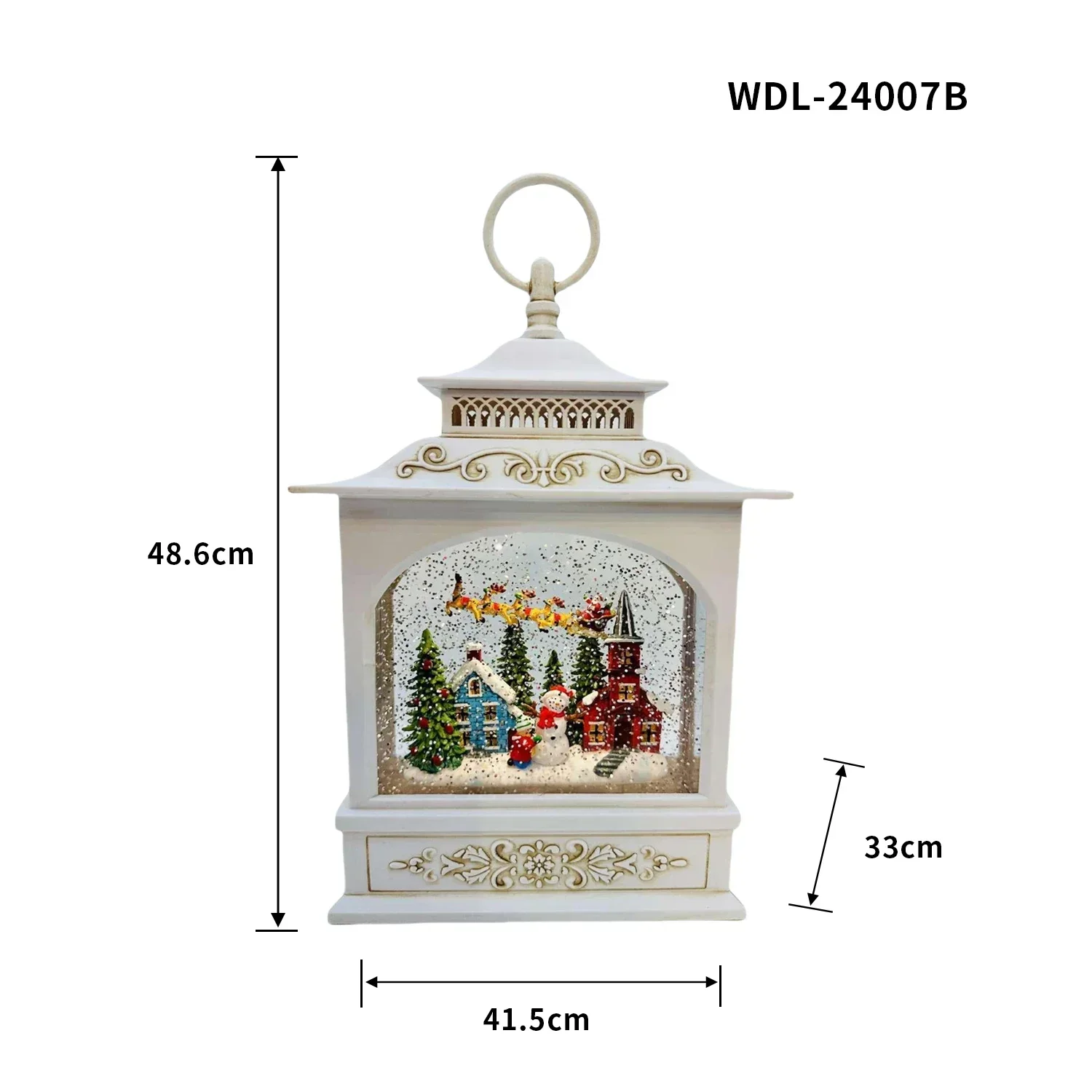 Holiday Gift Collection Decorative Water Spinning Jesus Acrylic Christmas Snow Globe With Nativity