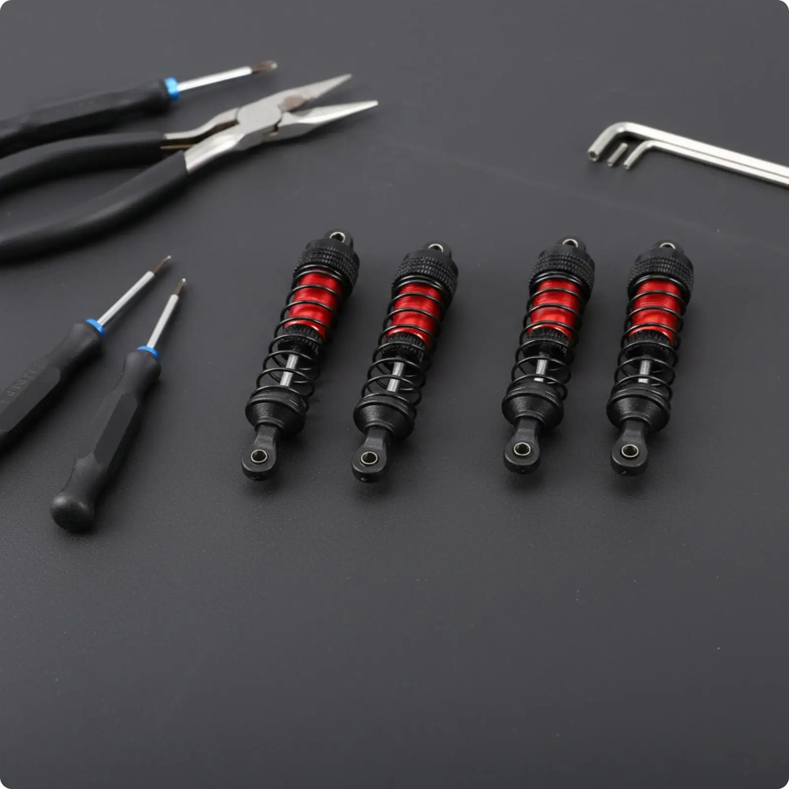 Hydraulic Shock Absorber Metal Threaded Coil Spring Damper for RC Crawler 1 12 1 14 1 16 Scale Truck Upgrade Parts