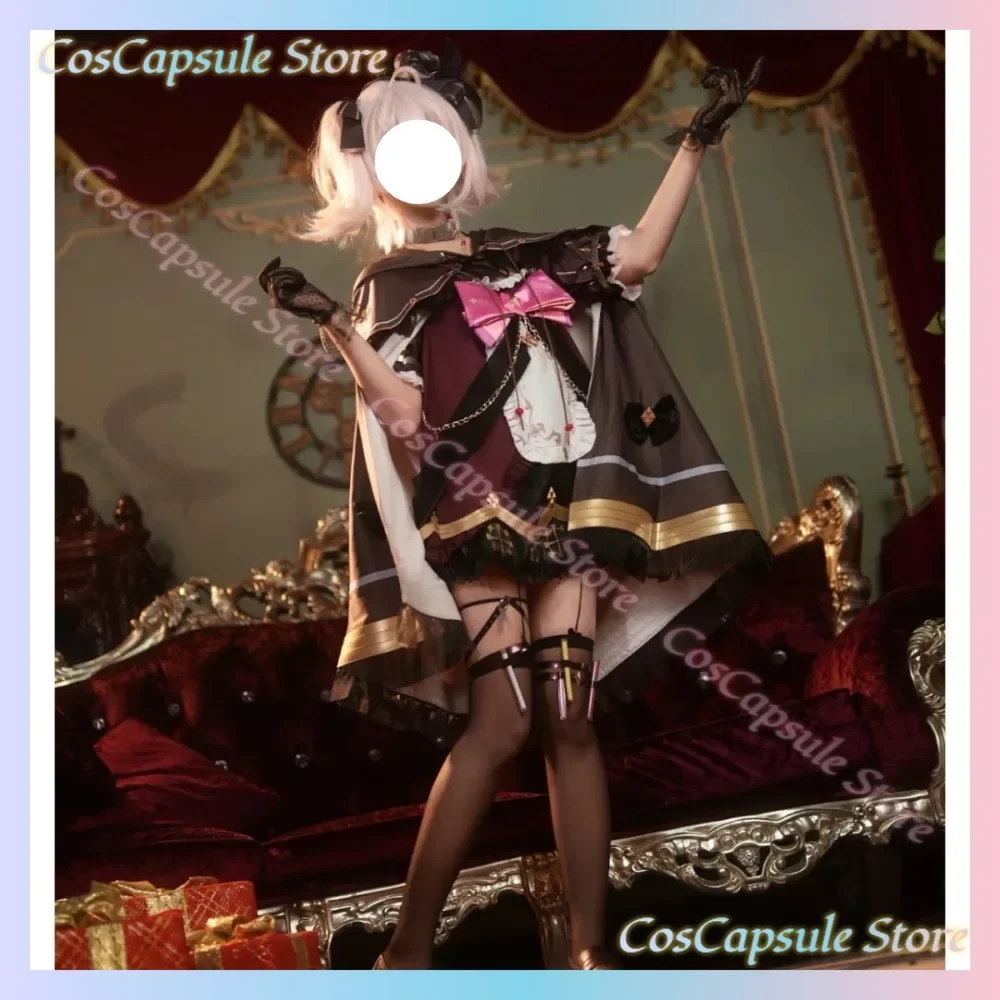 Costume de cosplay de Virtual Youtuber Ace Taffy, robe, cape, ensemble complet, accessoires de Berserker, perruque pour femmes adultes, événement d'Halloween, jeu de rôle.
