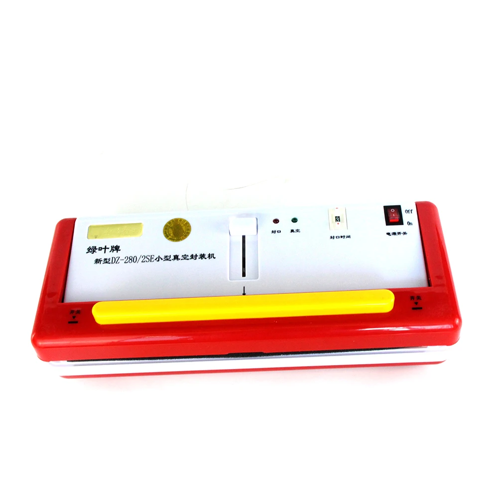 Food Vacuum Sealing Machine Can Wet and Dry Fresh Frozen Bakery Packing Sealer Sealing Bags Appliances DZ-280/2SE Piece 150w