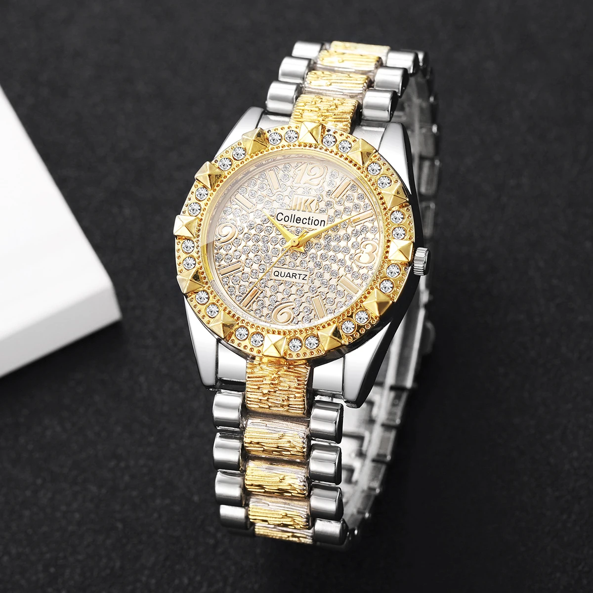 

Luxury Rhinestone Women Quartz Watch Fashion Arabic Dial Ladies Wristwatches Reloj Mujer Girls Clock Gift (Without Box)