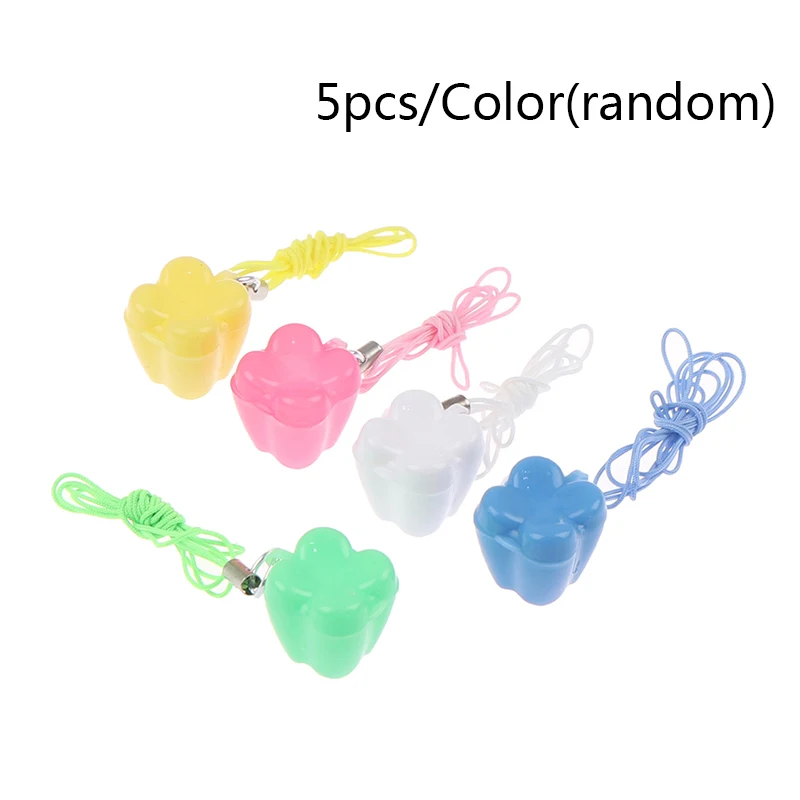 5pcs/set Baby Milk Teeth Storage Box Plastic False Teeth Organizer Case