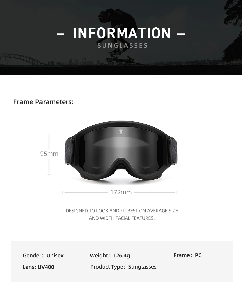 Skiing Goggles Windproof Cycling Motorcycle Goggles Winter Anti-Fog Snowboard Ski Glasses Ski Mask Tactical Goggle Sunglasses