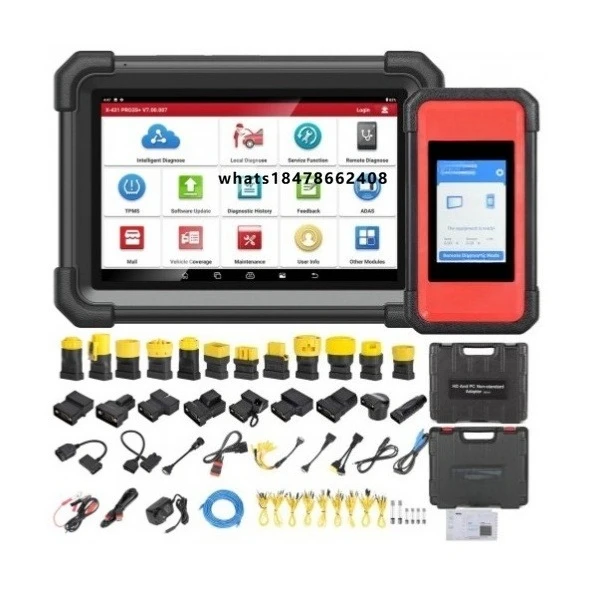 X431 PRO3S+ SmartLink HD 12V Truck OBDII Bidirectional Diagnostic Tools 24V Heavy Duty Car ECU Coding Active Test