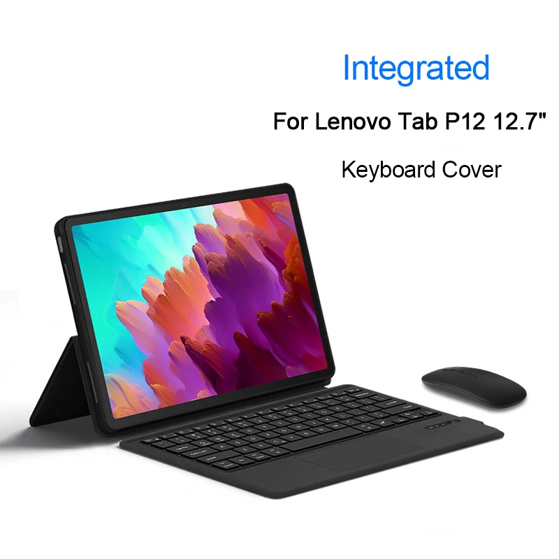 Keyboard Case For Lenovo Tab P12 Case 12.7 2023 Portuguese Spanish French German For Lenovo Xiaoxin Pad Pro 12.7