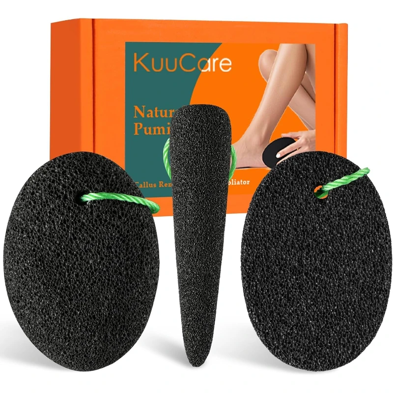 

Pumice Stone for Feet, 3 Pack Natural Earth Lava Foot Callus Remover & Pedicure Exfoliator Tools for Heels, Soles and Toe Gaps,