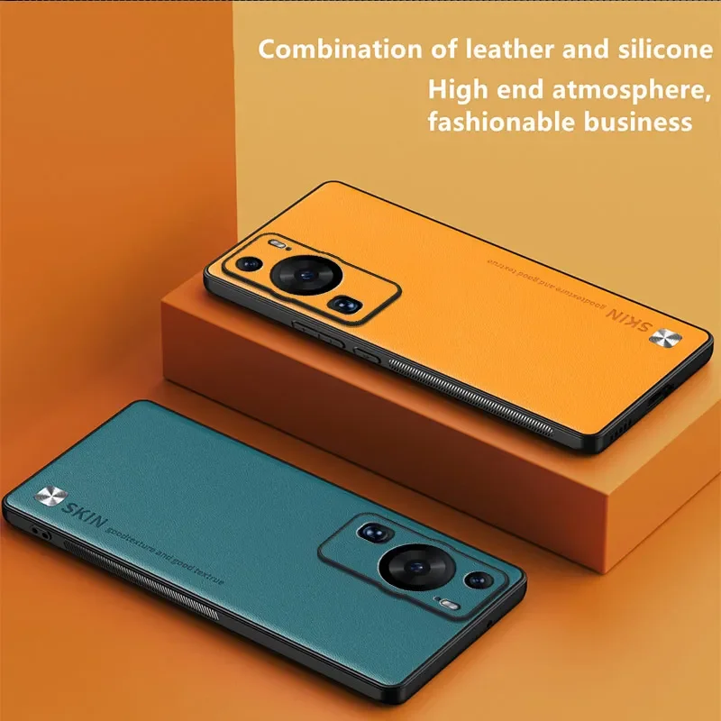 PU Leather Cases For Huawei P30 P50 P40 Pro Plus P60 Art Lens Full Protection Anti-Fall Silicone Soft Cover Shell Phone Case