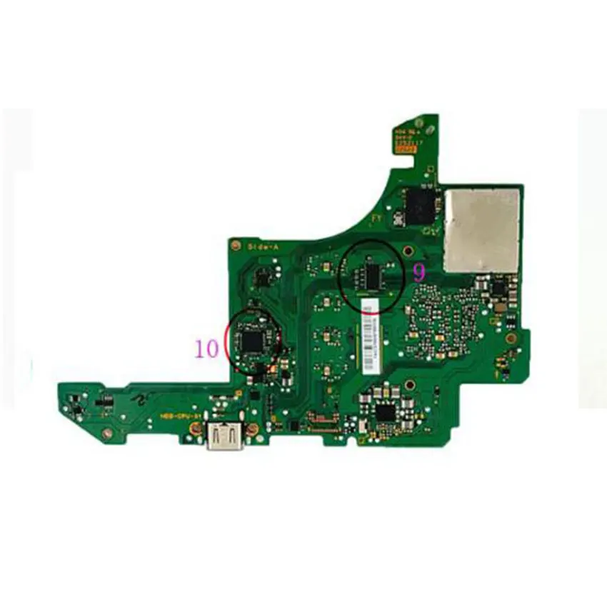 1 buah Chip Motherboard tipe-c Port pengisi daya 2R2 kumparan Slot kartu Slider soket baterai layar LCD konektor FPC untuk saklar NS OLED