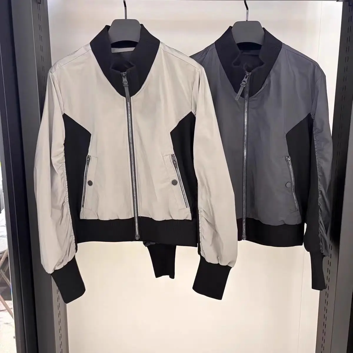 Ladies Golf Zip Short Jacket 2026 Autumn New Stand Collar Long Sleeve Windproof Youthful Fashion Women Casual Golf Outer Garment