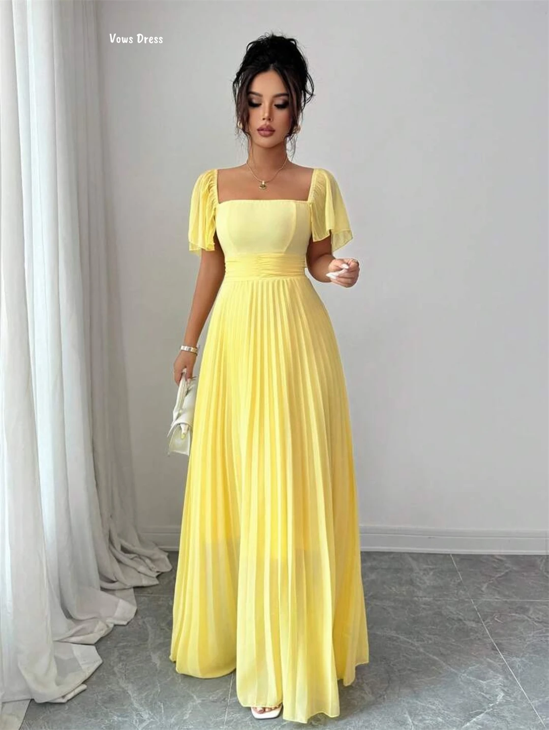 Vows Custom Made Ball Gowns ชีฟองชุดราตรีสําหรับหรูหราชุดปาร์ตี้ผู้หญิง 2025 ผู้นําสายสําหรับเด็กชุดพรหม