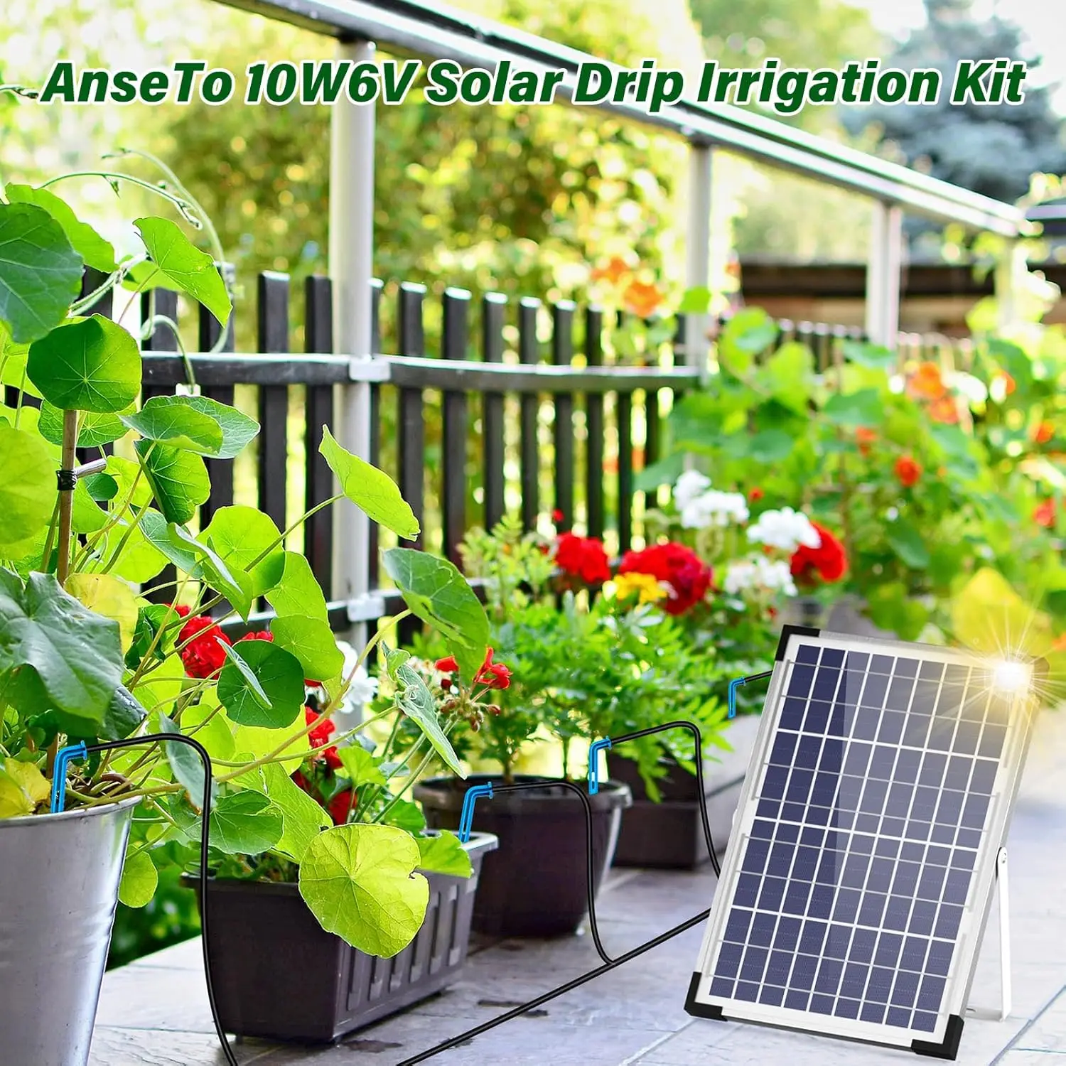 

Irrigation Kit for Garden Drip Irrigation System,Supported Irrigation System Kit for Plant Bed,Green House