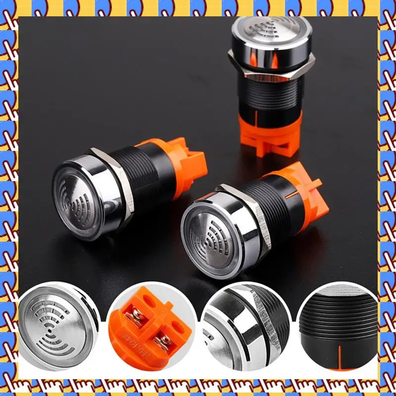 

A79I 22 мм красный мигающий звуковой сигнал с высоким децибелом, сигнальная лампа, мигающий зум, вспышка, светодиодный индикатор сигнализации, сигнал AC220V