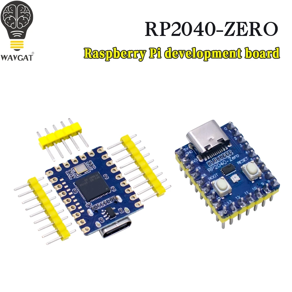 WAVGAT For Raspberry PI RP2040-Zero microcontroller development board PICO motherboard dual core processor mini microcontroller