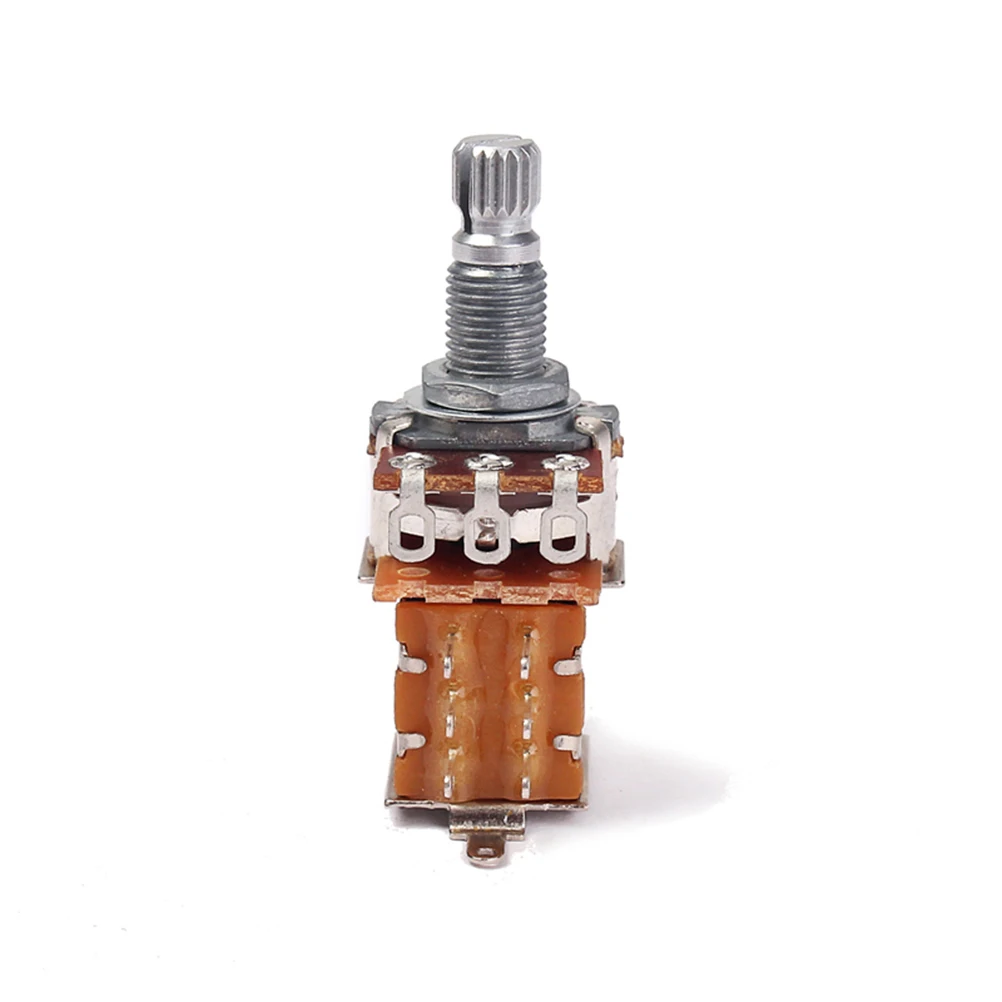 

Long Rod Angle Potentiometer A250K Push Pull Control Guitar Amp Audio-potentiometers 250K-ohm Coarse Knurled Shaft Fits Knobs