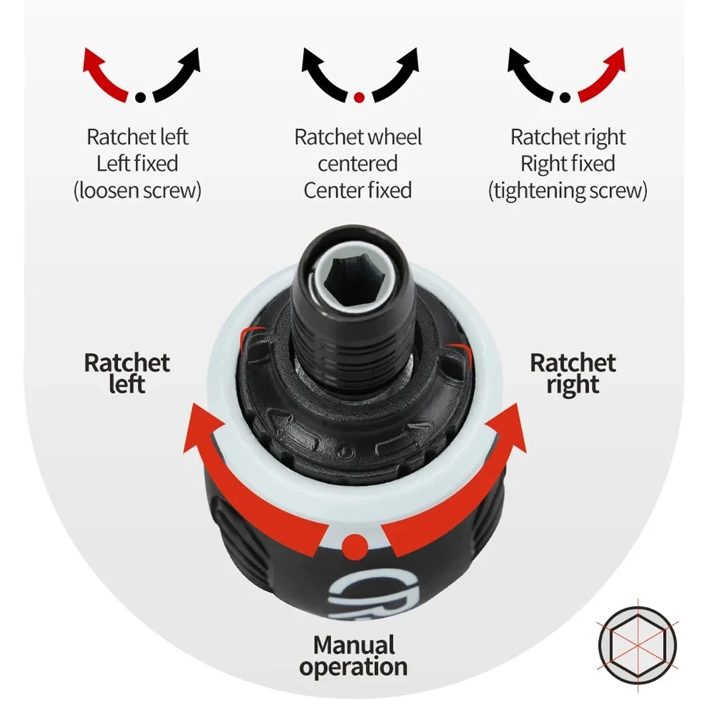 1PCS 85*45mm Ratchet Screwdriver Dual-purpose Magnetic Batch Head For Repairing Telescopic Labor-Saving Hand Repair Tools