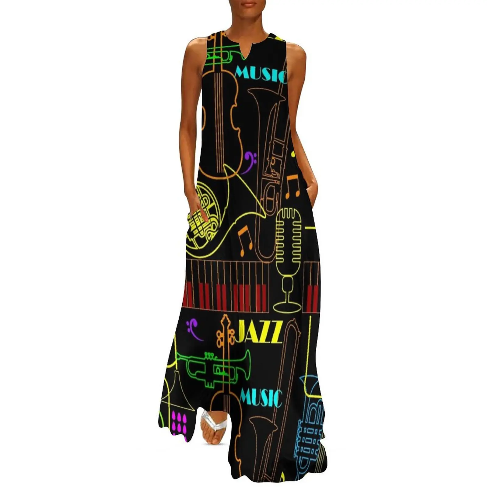 

Neon Jazz Fest Long Dress dresses ladies 2024 summer long dress women elegant women"s sets