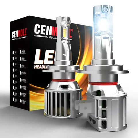 자동차 하이 로우 빔 안개등, Canbus H7 LED 헤드라이트, 80W 16000Lm luces led 파라 오토, 아우디 A4 B6 A3 8P A6 C6 B9 B7 C5, 1 세트