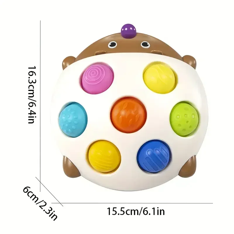 Hedgehog Press Soft Key Concentration Training Early Education Toys Hand-Eye Coordination Children\'s Educational Small Hedgehog