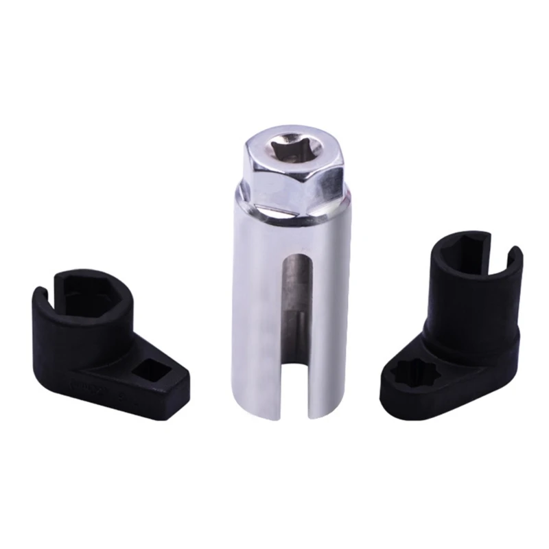 

3pcs Oxygen Socket Automotive Oxygen Socket Set 1/2" 3/8" Drive Wrench Removal Installation Tool