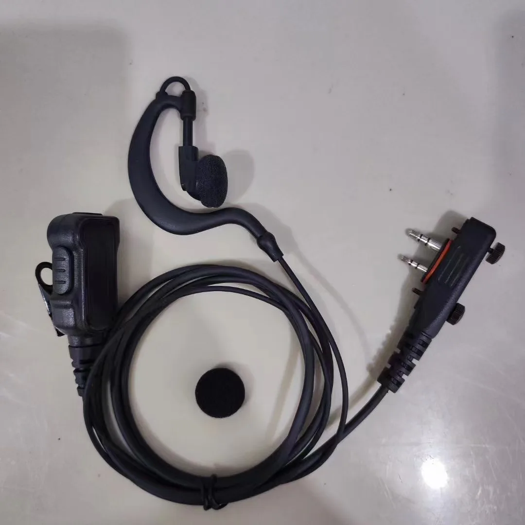Headphone Headset Handsfree 2pins with screws for Icom IC-A16 F3230D F4230D F1100D F3033 F4033 G86 V86 V88 U88 F1000 etc radio