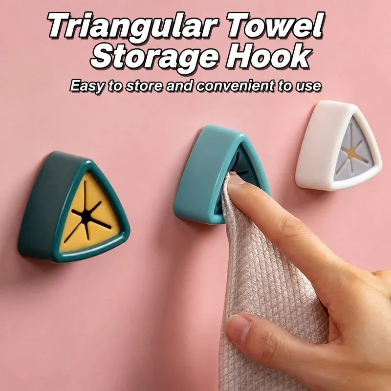 2026 New No-Drill Towel Hook, Creative Towel Clip Holder for Kitchen Bathroom