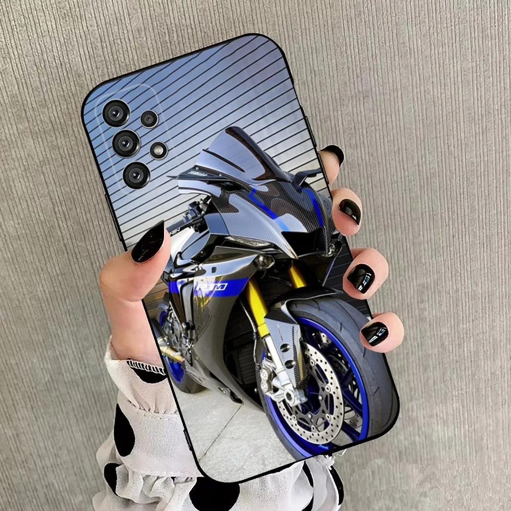 Motorcycle Y-YAMAHAS  Phone Case For Samsung Galaxy A20,A21s,A22,A31,A32,A52,A53,A72,73,A80,A91 Soft Black Cover