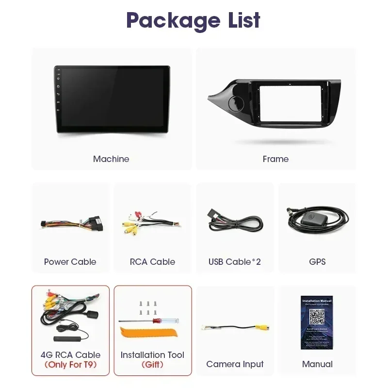 Srnubi 2Din Carplay Radio de coche para Kia CEED 2012- 2018 reproductor de vídeo Multimedia Android Qualcomm 8 Core navegación DVD estéreo 6