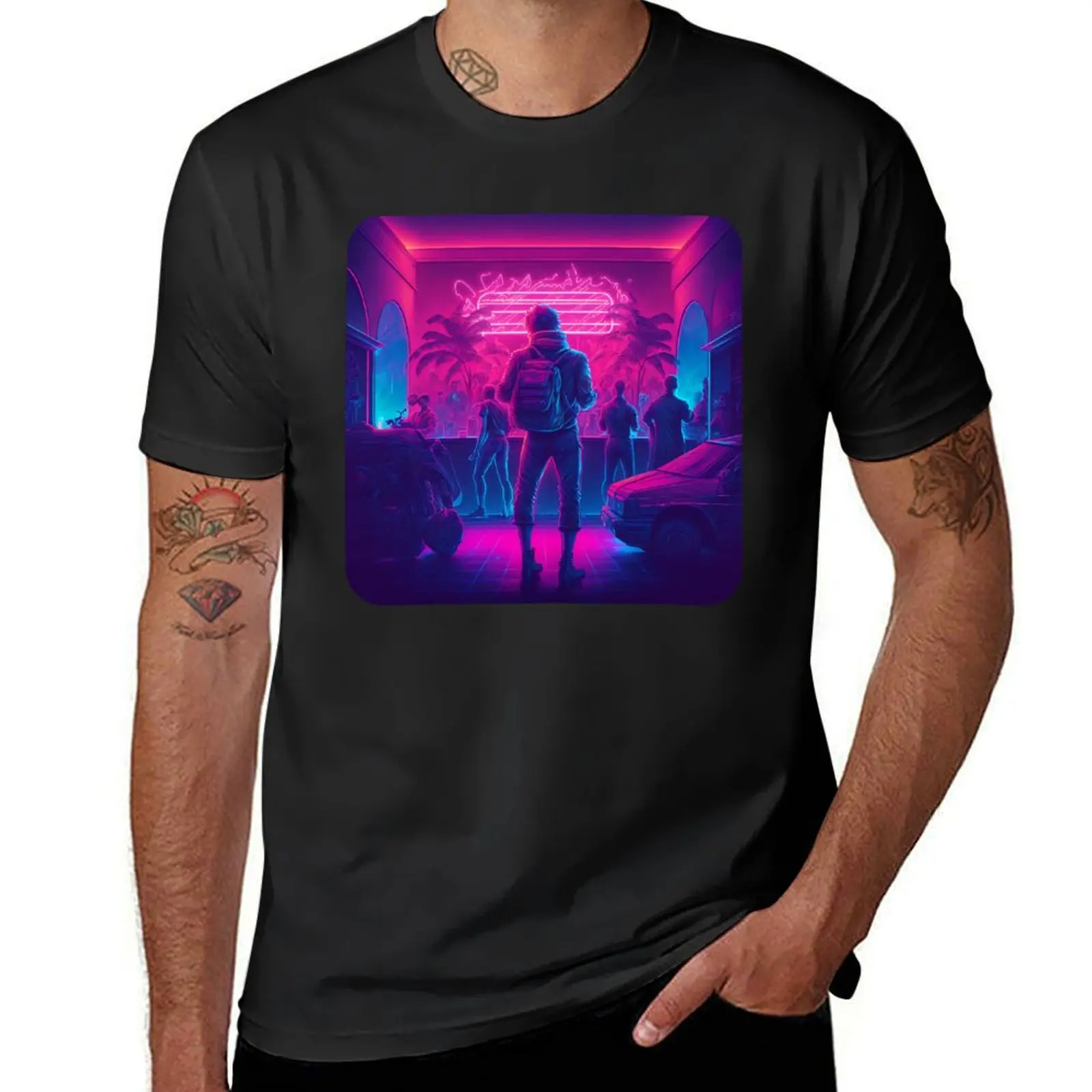 Synthwave Mood #5 T-Shirt shirts graphic tees hippie clothes boys animal print plus size tops workout shirts for men