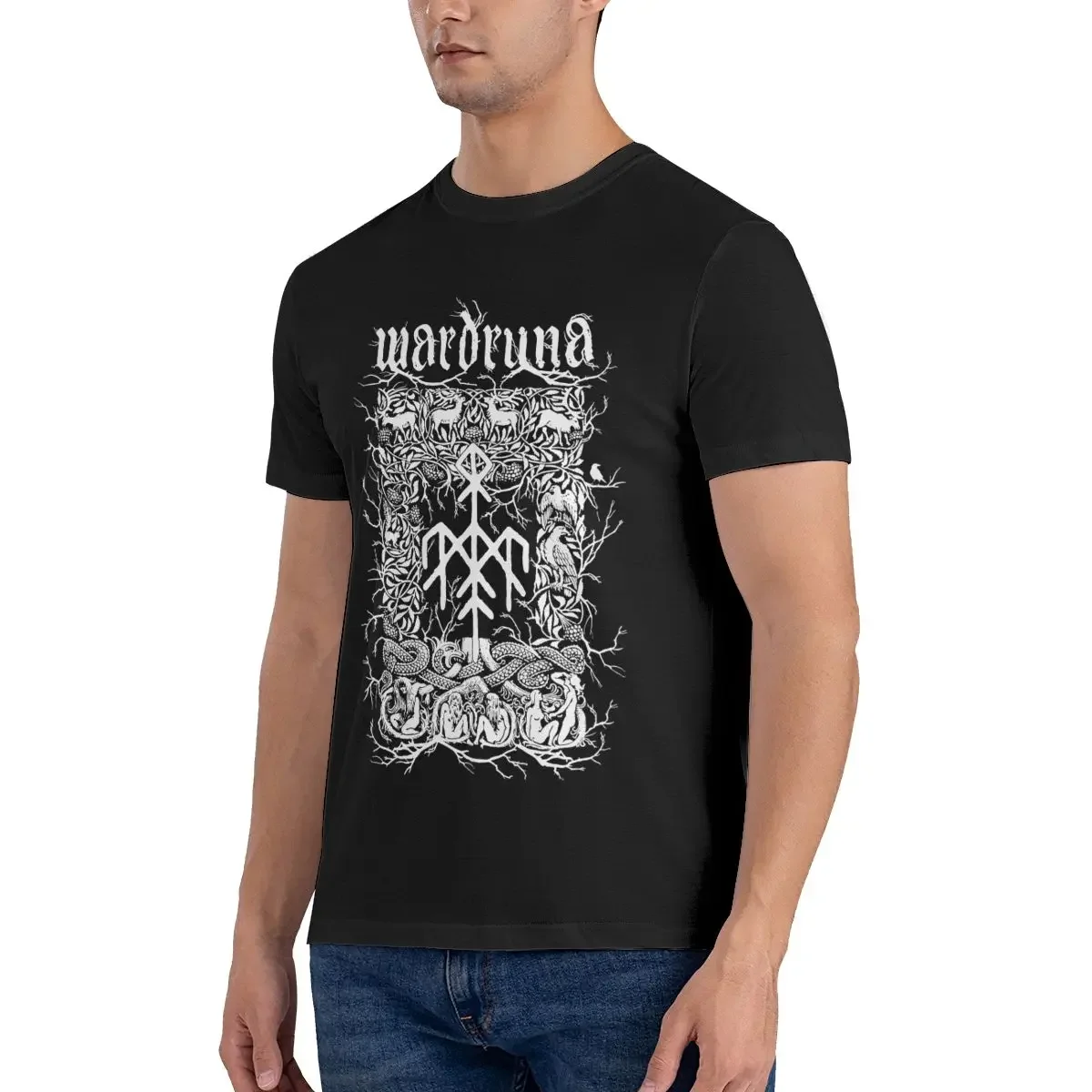 Nordik Folk Wardruna T-shirt Tee Shirt Rare Print Harajuku Streetwear