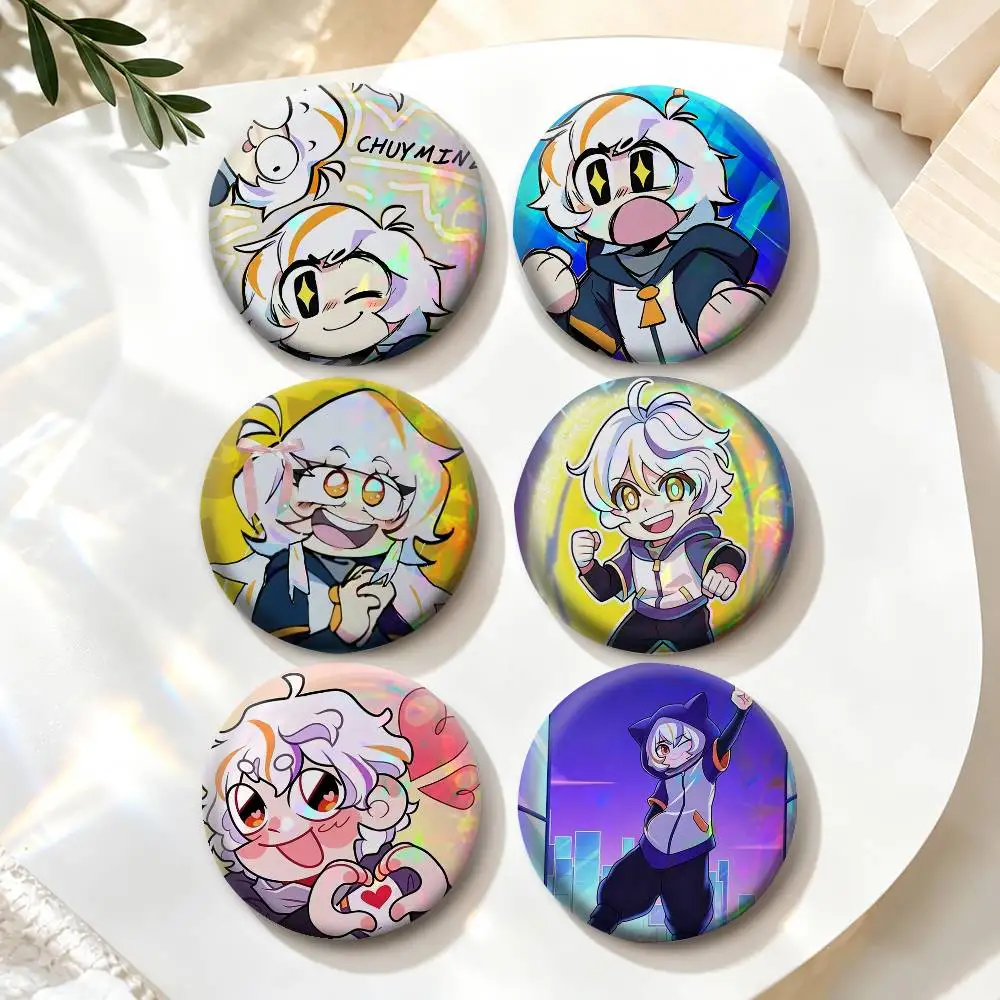 COOL C-Chuy Mine  Badges Creative Tinplate Button PinsBrooch Badge Clothes Backpack