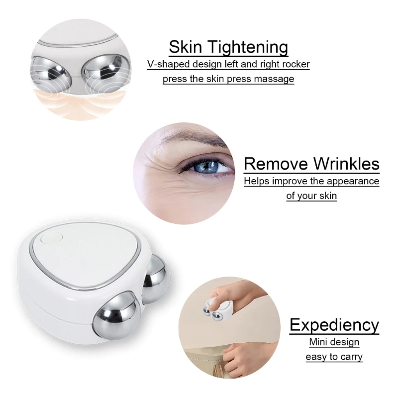Thiết bị chăm sóc da mặt dòng,Máy mát xa mặt chống lão hóa,Con lăn mặt dòng
