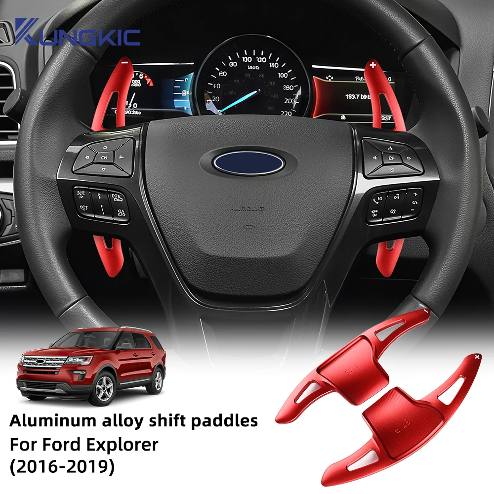 Para ford explorer 2016 2017 2018 2019 volante do carro shift paddle engrenagem pás dsg extensão estilo
