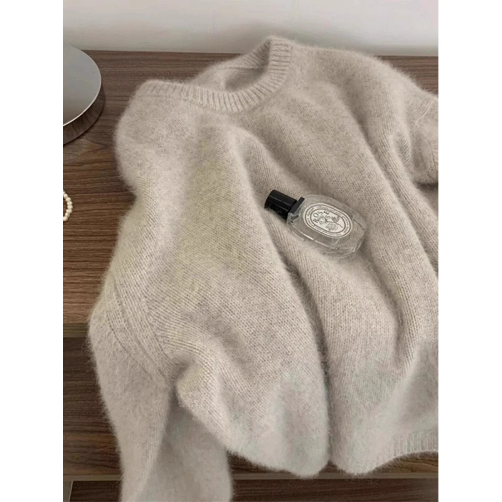 

Loose ex Pullover Knitwear Large Size 300 Pou New 2025 Autumn Winter Japanese Sle Boting Top Polyester Fiber