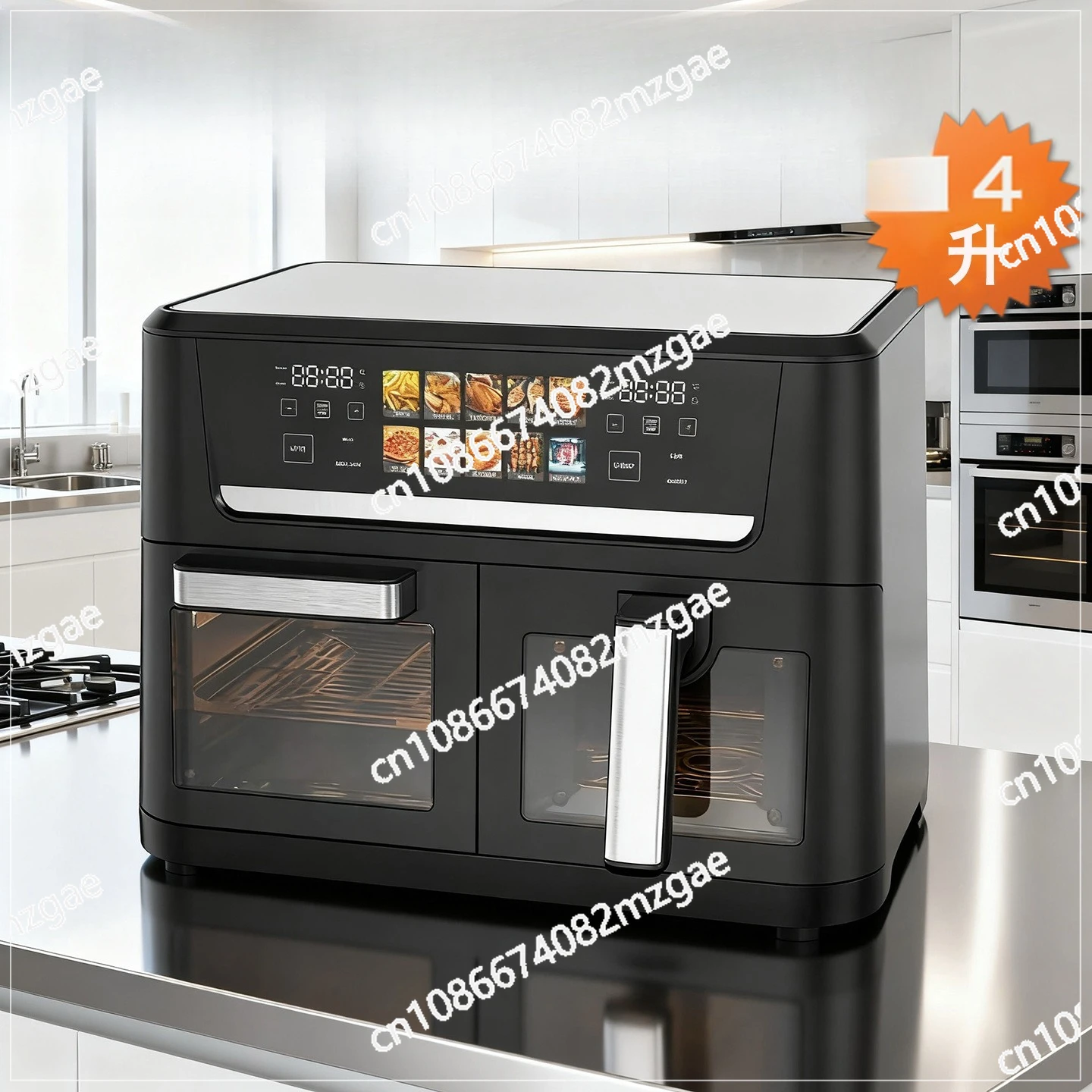 

14л большая емкость, бытовая фритюрница с двойным назначением, мощная интеллектуальная, без масляных дымов