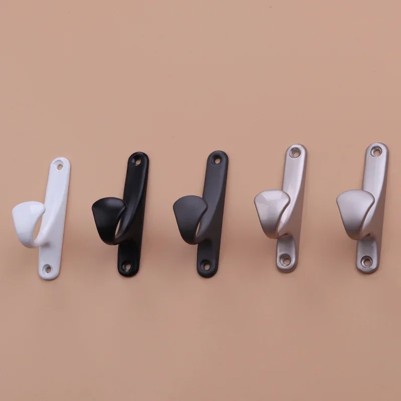 

Одиночный черный креативный крючок для одежды, простой настенный крючок для одежды, настенный крючок, дверь шкафа, задний крючок для одежды в спальне