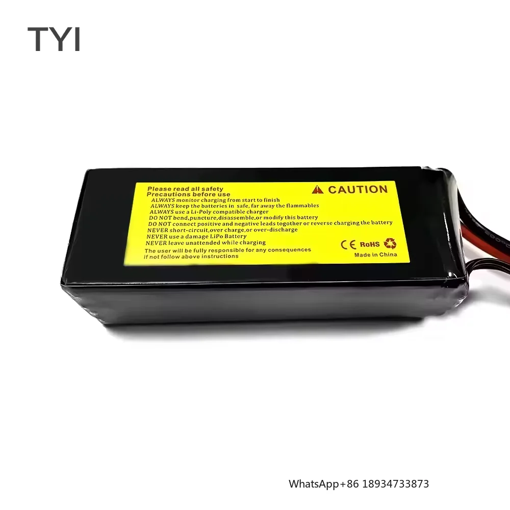 TYI 6S 6000mAh 22.2V 50C/60C 6S1P Lipo Battery for  freestyle RC FPV drone battery