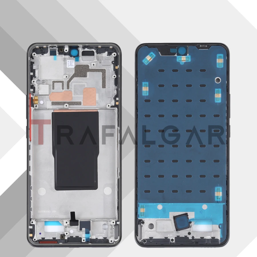 Front Screen Frame For Xiaomi 12T and 12T Pro Middle Housing LCD Frame Bezel Plate Replacement 22071212AG 22081212UG 22081212G