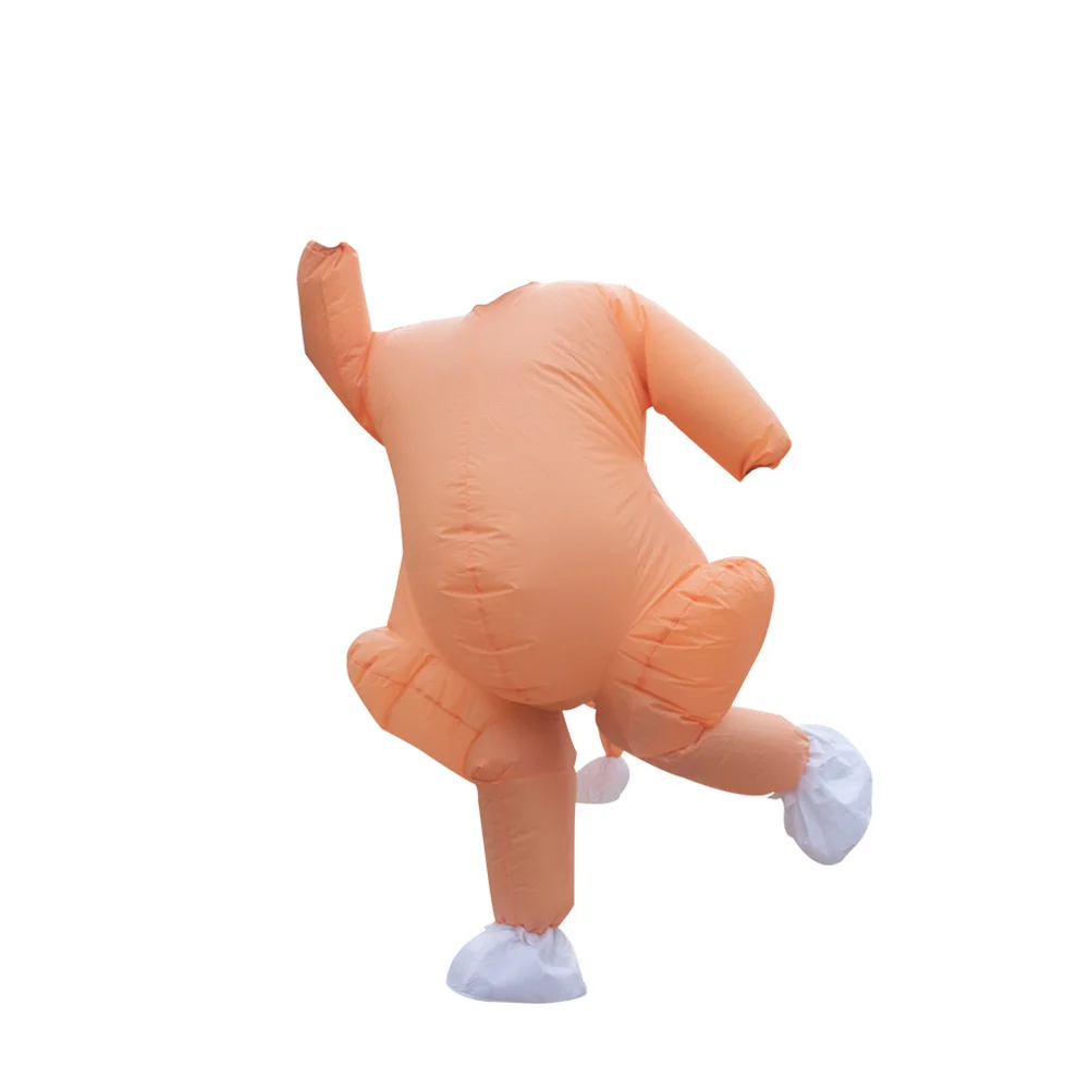

Inflatable Turkey Costume Premium Polyester Lightweight Durable Easy Wear Thanksgiving Christmas Party Stage Performance