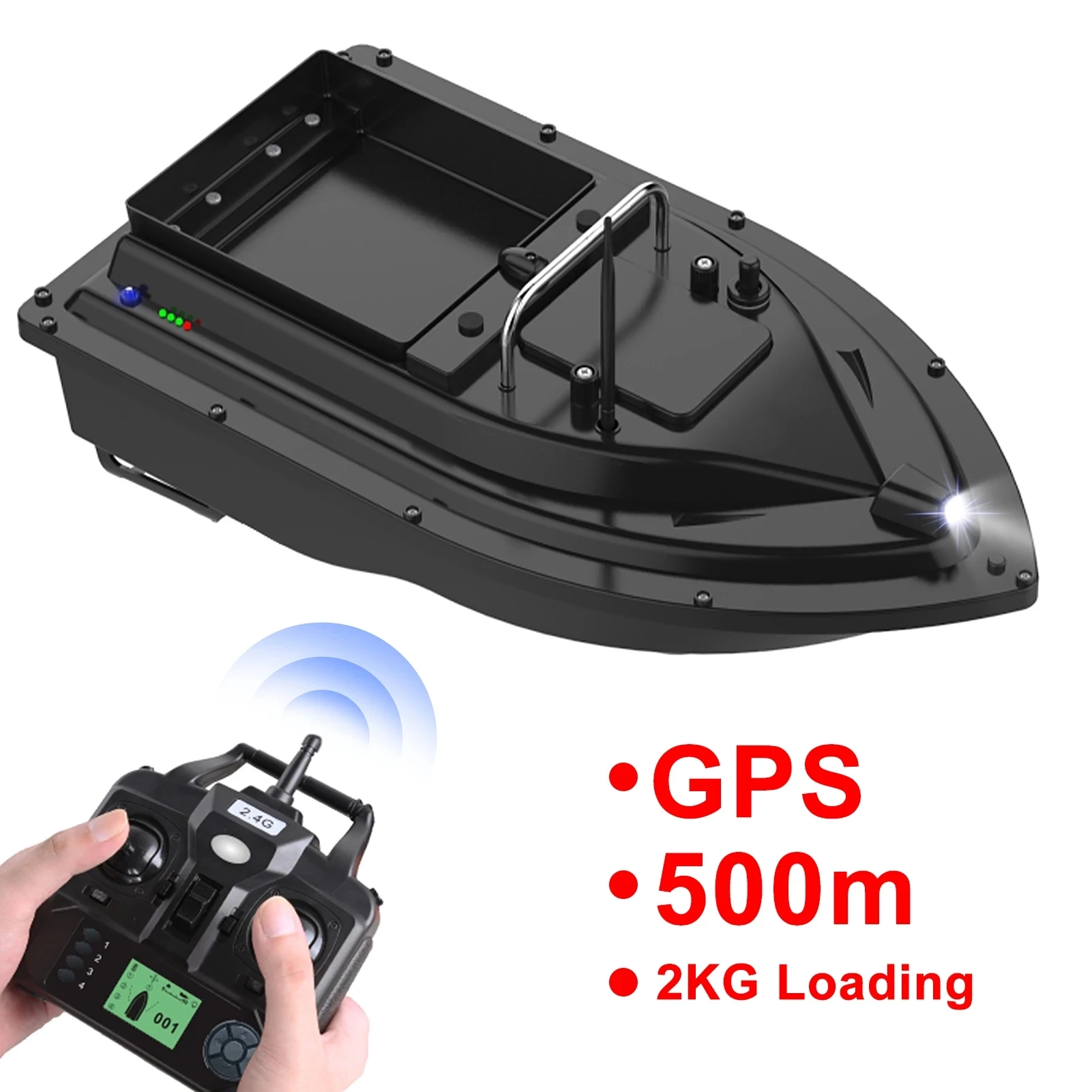 7.4V 12000mAh Battery/Remote Control/Hopper/Propeller/Motor for D116 D16B D16 Remote Control Fishing Bait Boat Spare Parts D16B